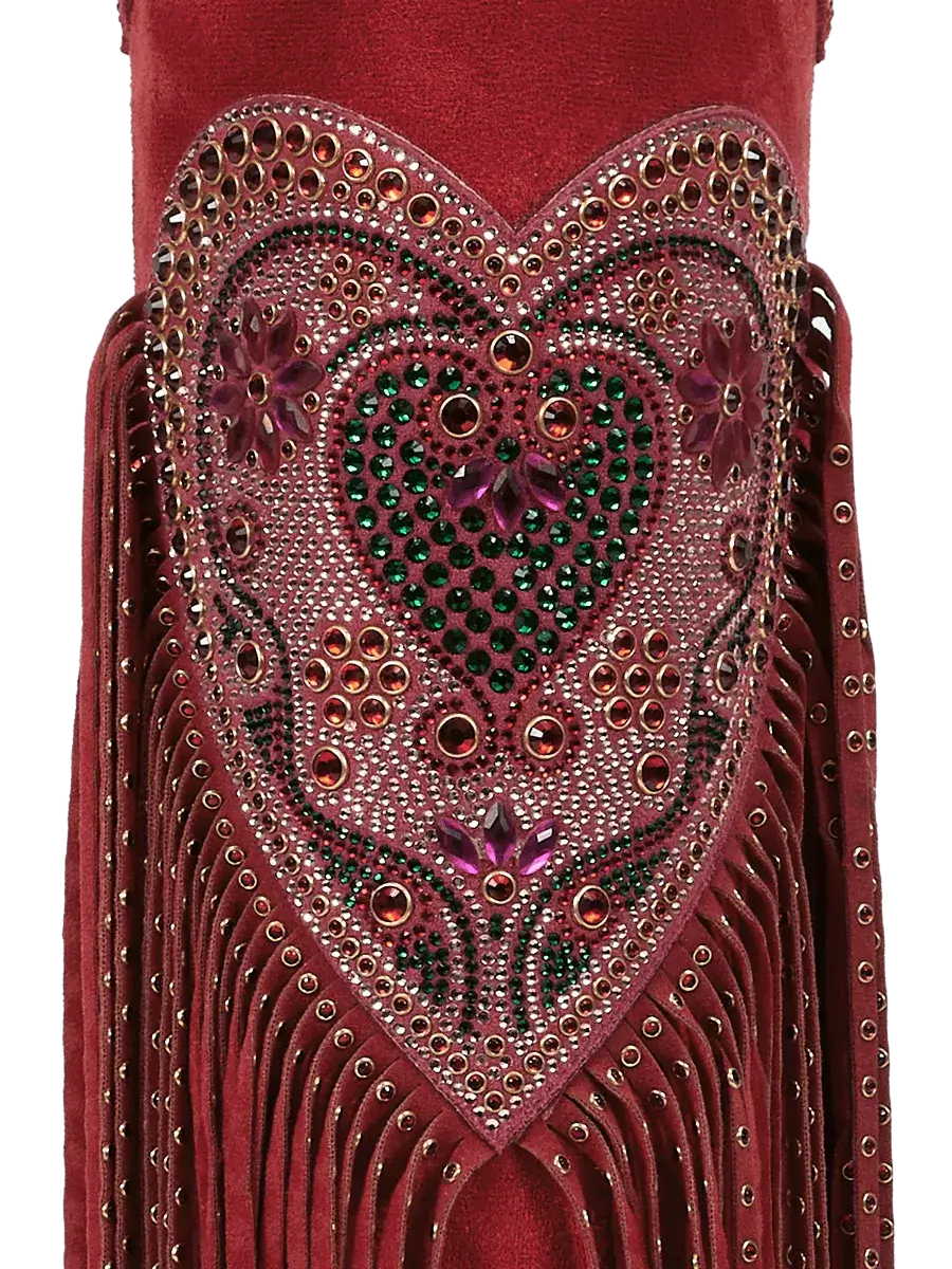 valentines-day-red-heart-fringe-faux-suede-cowgirl-boots