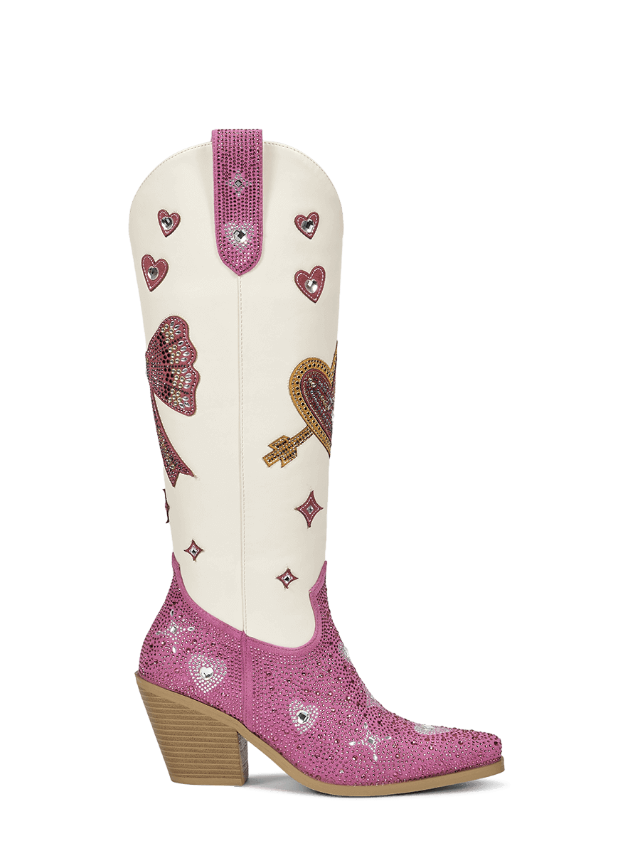 valentines-day-rose-red-and-white-bow-pull-on-cowgirl-boots