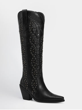 vintage_textured_leather_western_boots