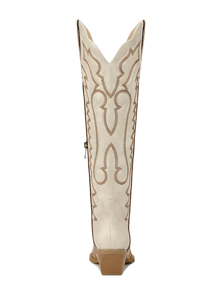 beige cowboy boots womens by wetkiss