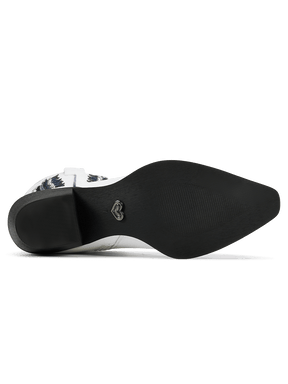 white-and-inky-navy-leaf-inlay-western-rubber-cowgirl-boots