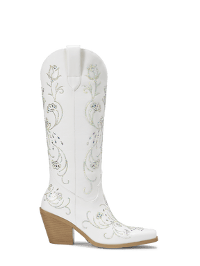 white-embroidered-floral-wedding-cowgirl-boots-pull-on
