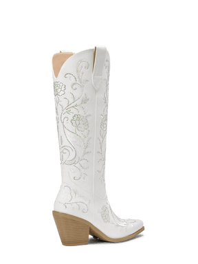 white-embroidered-rose-wedding-cowgirl-boots-high-heel