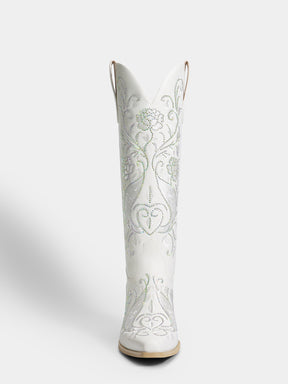 white-embroidered-rose-wedding-cowgirl-boots-knee-high