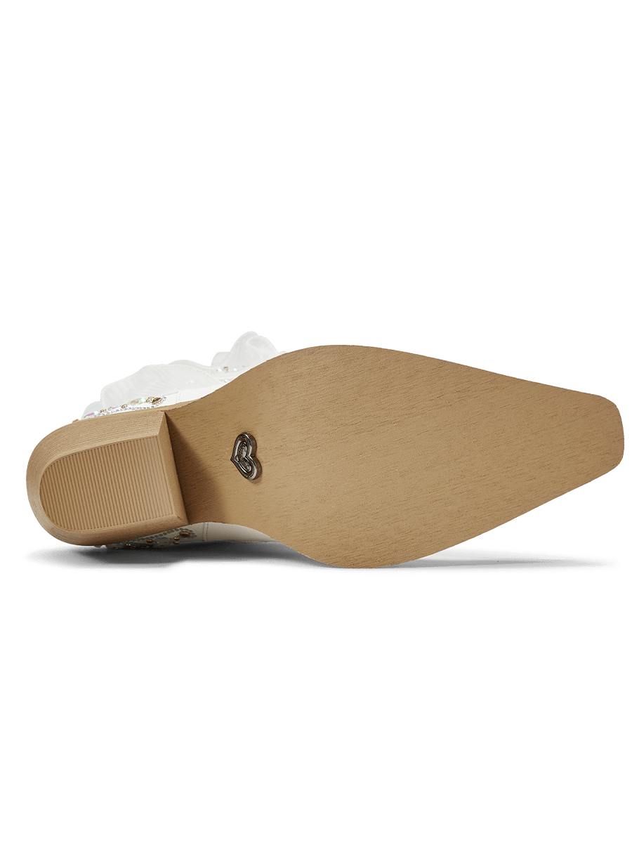 white-layered-ruffled-rhinestones-wedding-cowgirl-boots-rubber