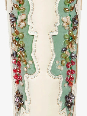 white-turquoise-velvet-gemstone-pu-western-cowgirl-boots