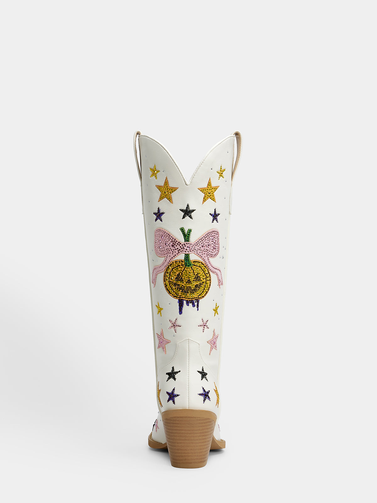 white_rhinestone_pumpkin_bow_star_block_heel_western_boots