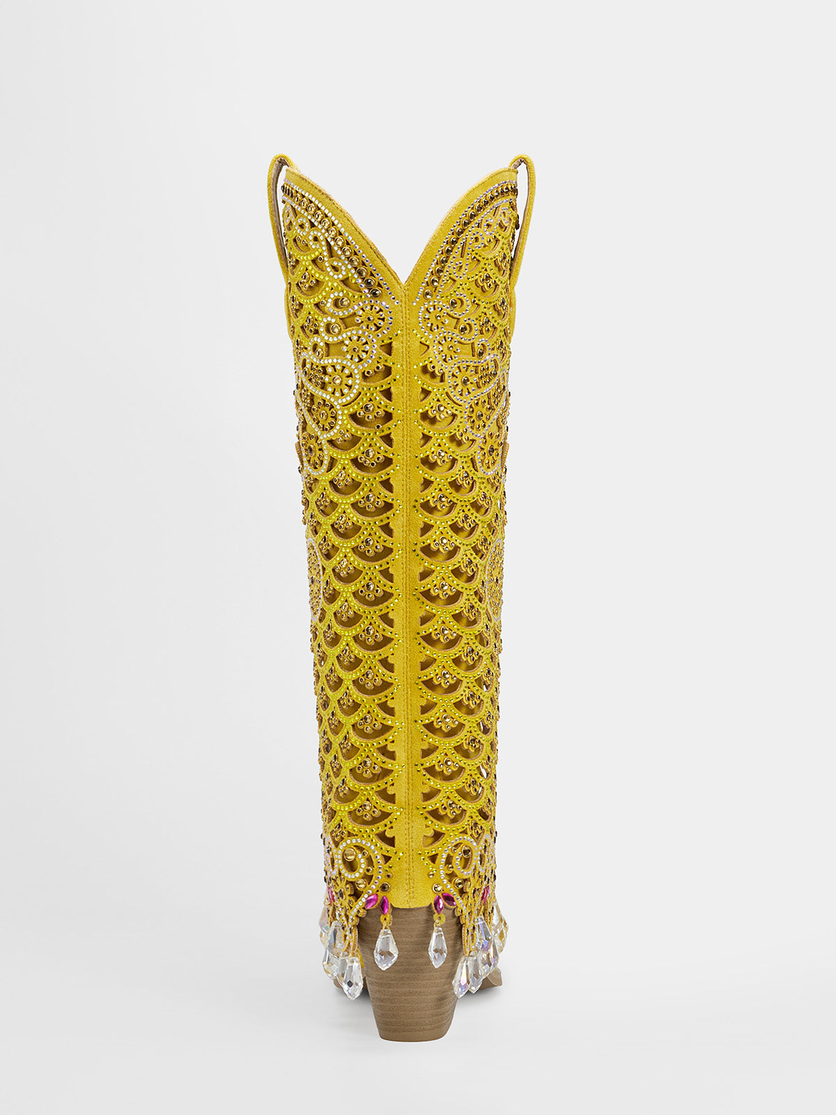 yellow_rhinestone_cutout_block_heel_western_boots