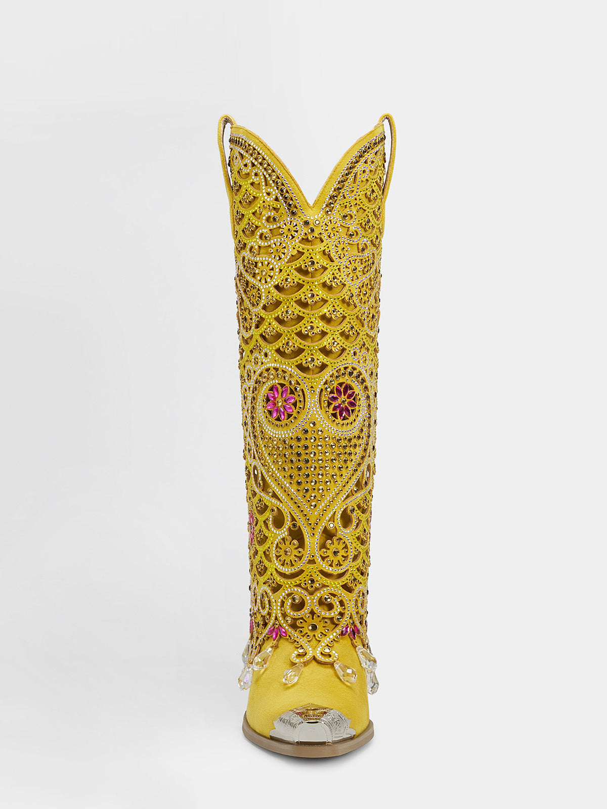 yellow_rhinestone_cutout_western_boots