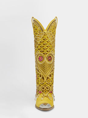 yellow_rhinestone_cutout_western_boots